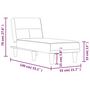 Voir la diapositive 6 : VIDAXL Chaise longue gris clair tissu