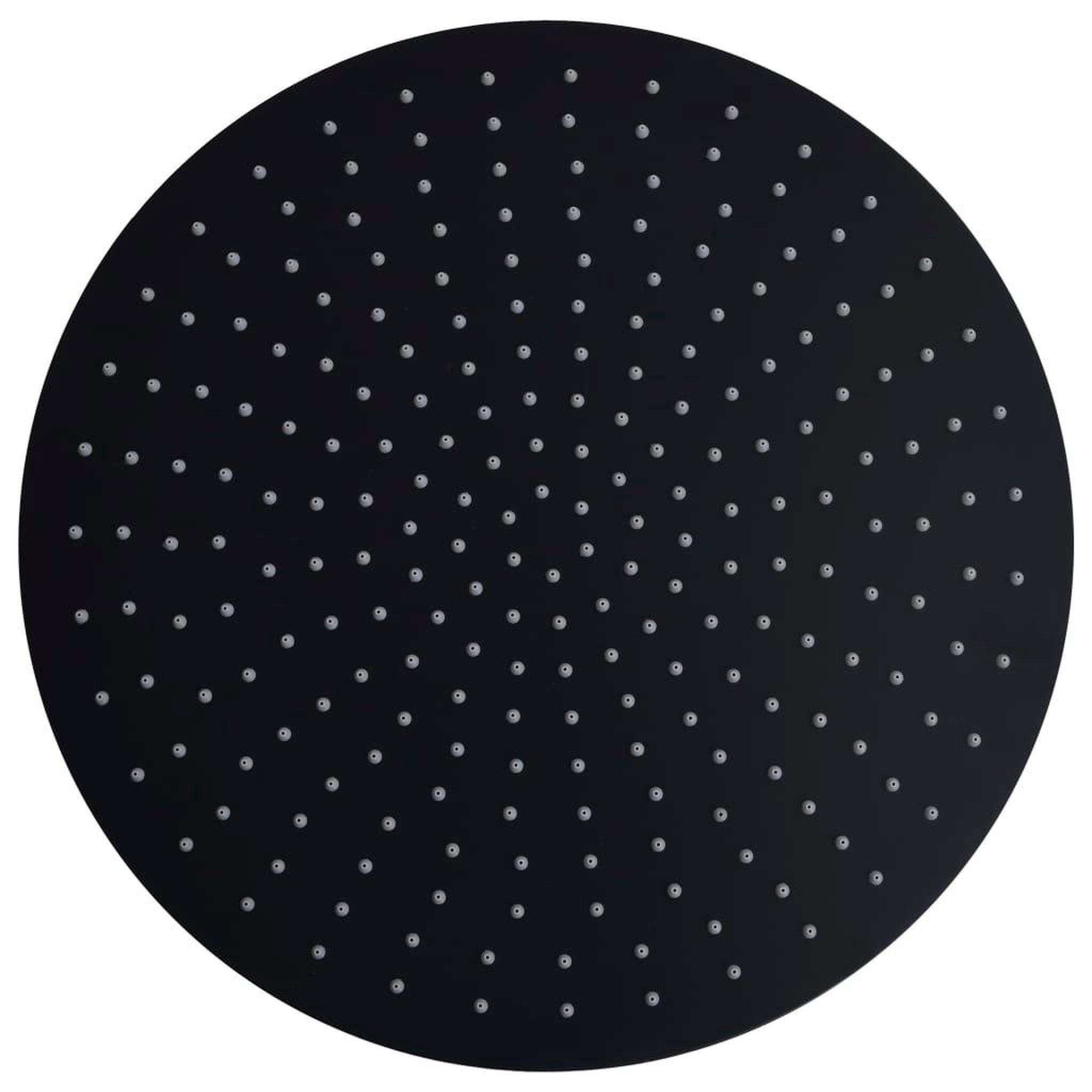Voir la diapositive 2 : VIDAXL Pomme de douche pluie Acier inoxydable 40 cm Ronde Noir