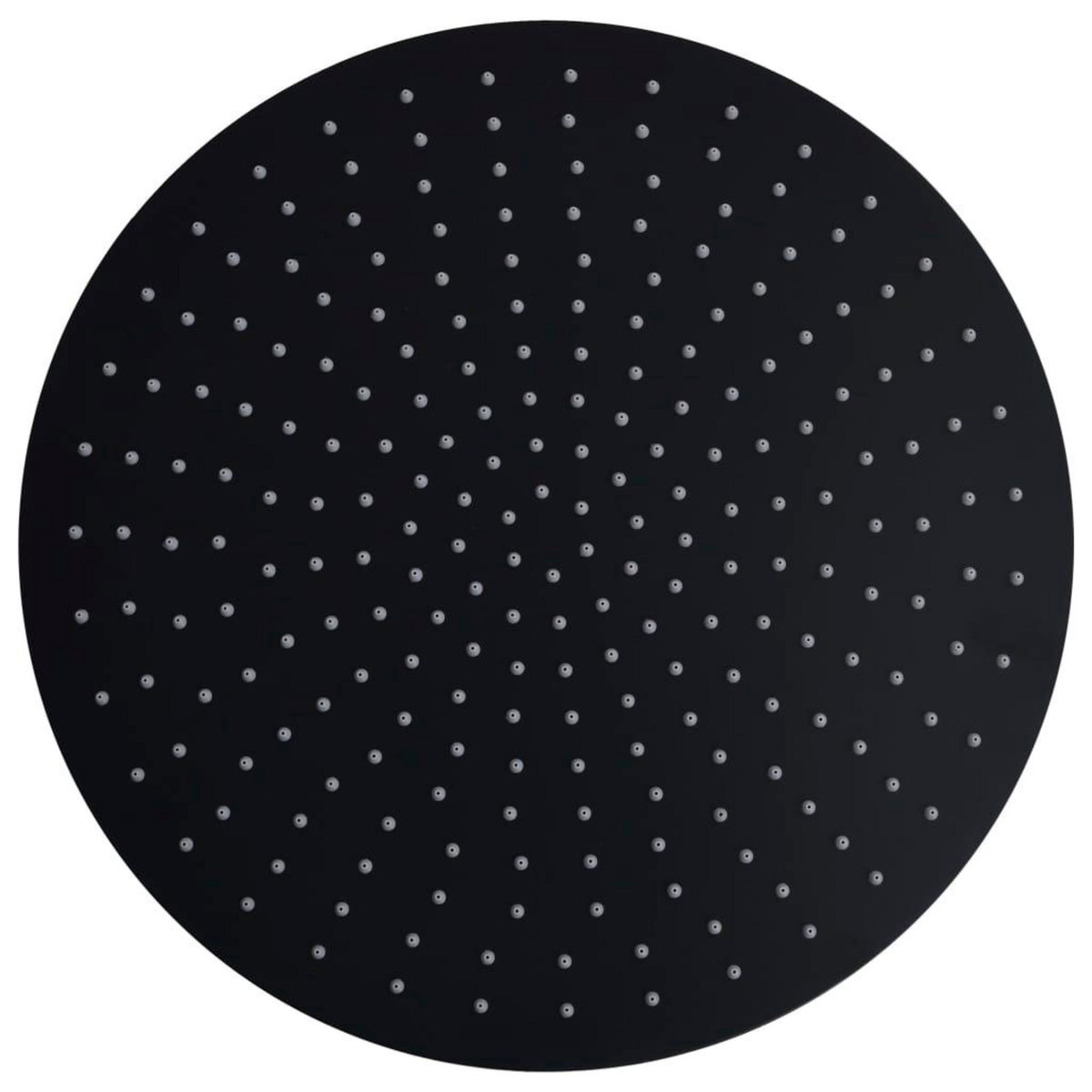 VIDAXL Pomme de douche pluie Acier inoxydable 40 cm Ronde Noir