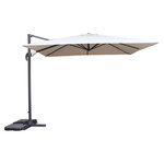 HESPERIDE Parasol déporté carré CAYO - L. 300 x l. 300 cm - Blé