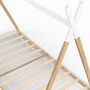 Voir la diapositive 5 : ID MARKET Lit tipi enfant 90 x 190 CM COME avec sommier bois et blanc