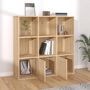 Voir la diapositive 3 : VIDAXL Bibliotheque Chene sonoma 98x30x98 cm Bois d'ingenierie
