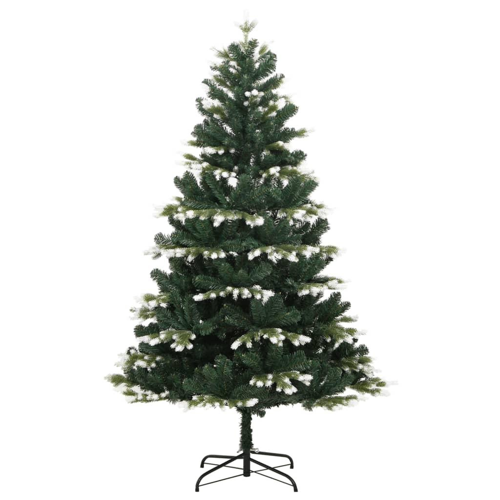 Voir la diapositive 2 : VIDAXL Sapin de Noël artificiel a charnieres avec neige floquee 150 cm