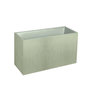 Voir la diapositive 1 : Eda Jardinière Muret Basalt Décor béton 98 L - Vert amande - Eda