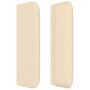 Voir la diapositive 4 : VIDAXL Tete de lit avec oreilles Creme 93x16x78/88 cm Tissu