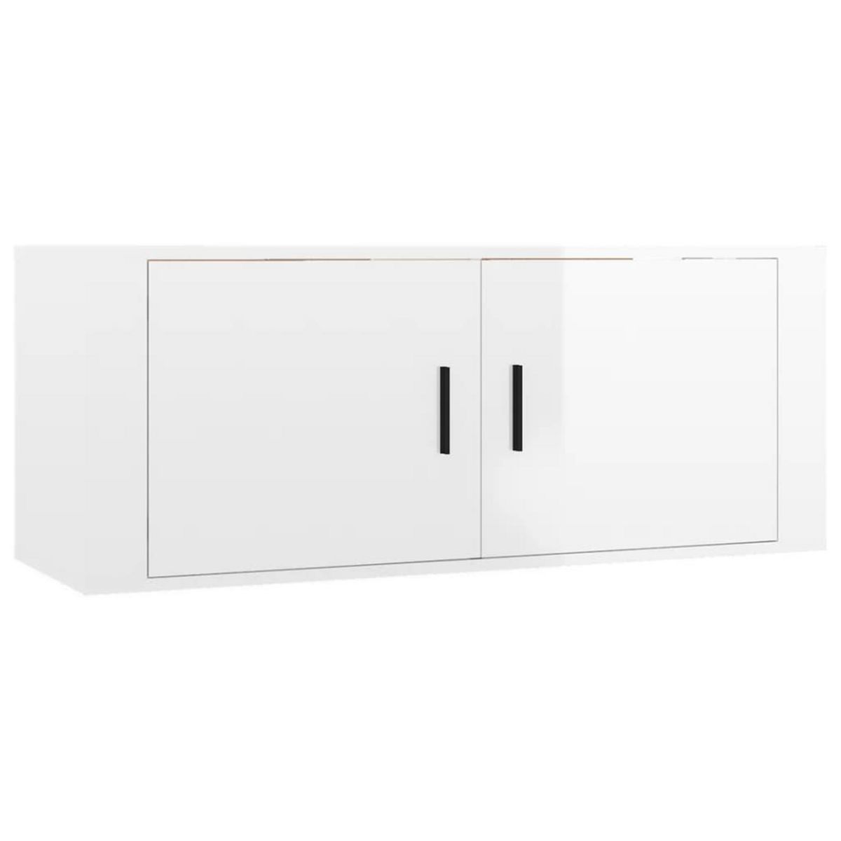 VIDAXL Meubles TV muraux 2 pcs blanc brillant 100x34,5x40 cm