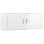 Voir la diapositive 4 : VIDAXL Meubles TV muraux 2 pcs blanc brillant 100x34,5x40 cm
