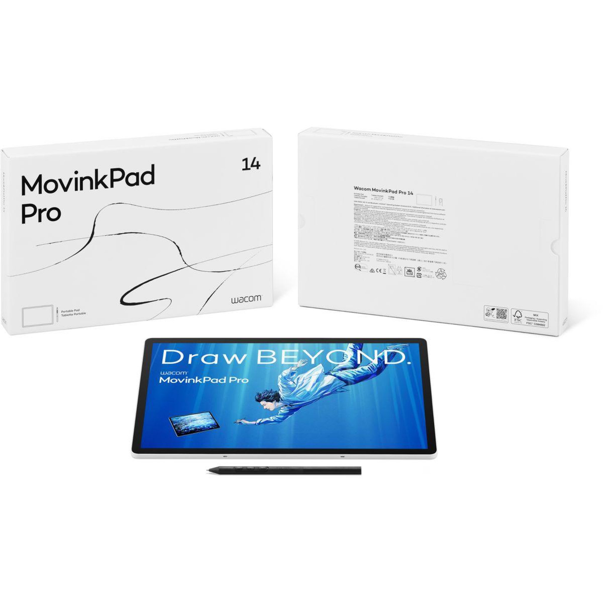 Voir la diapositive 4 : Wacom Tablette graphique movinkpad pro 14