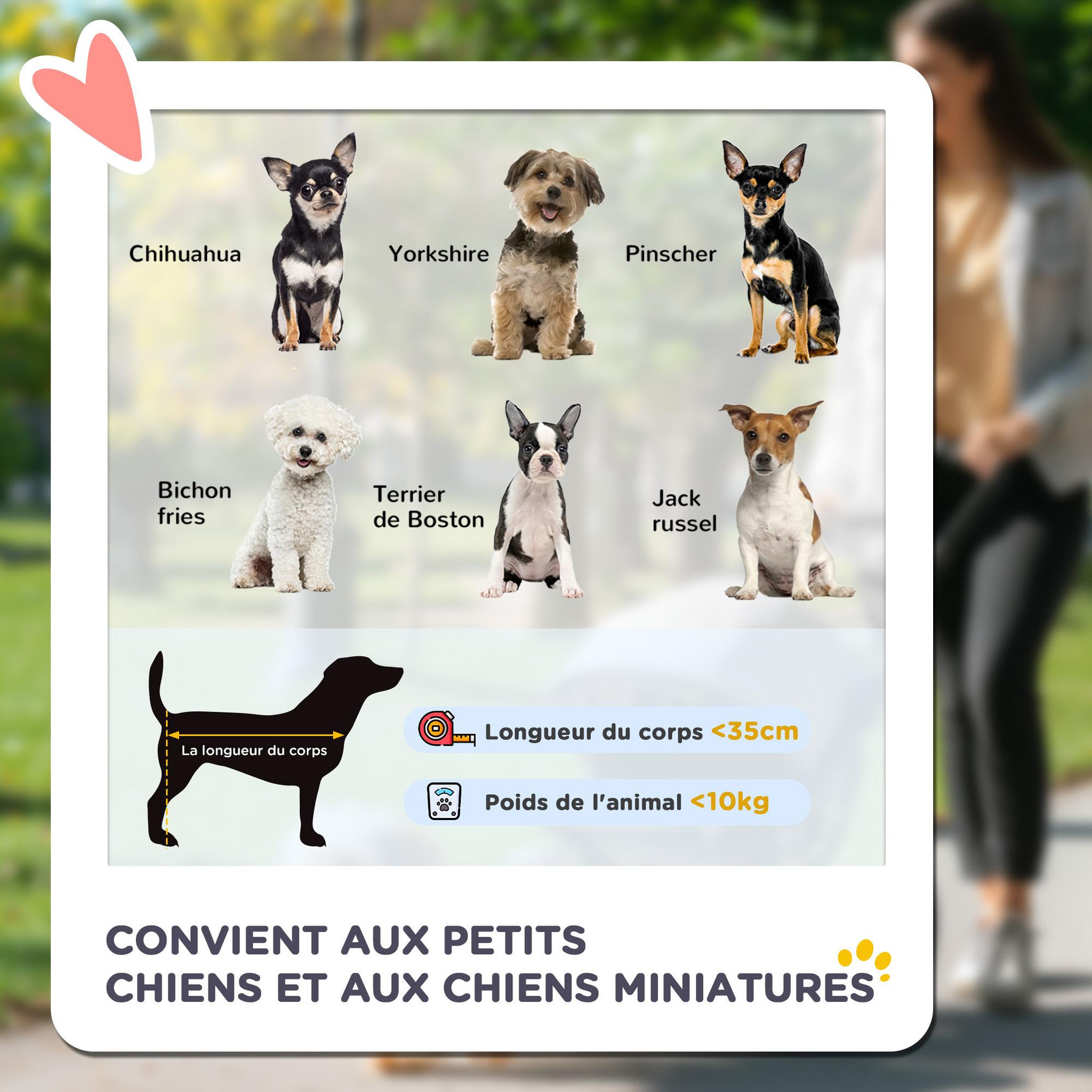 Voir la diapositive 4 : PAWHUT Poussette buggy pour chiens 75l x 46l x 94h cm pliable imperméable tissu 600d oxford 4 roues noir