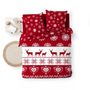 Voir la diapositive 5 : Douceur d'Intérieur Housse de couette 240x220 + 2 taies FLOCONETTE microfibre flanelle