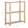 Voir la diapositive 6 : VIDAXL Etagere de stockage 3 niveaux 80x28,5x90 cm Bois de pin massif
