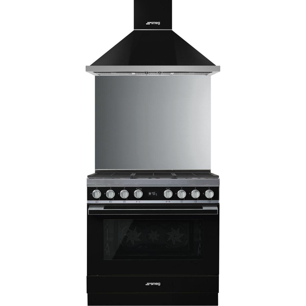 SMEG Hotte décorative murale KPF9BL