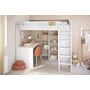 Voir la diapositive 1 : Lit enfant mezzanine couchage 90x200cm GIANT