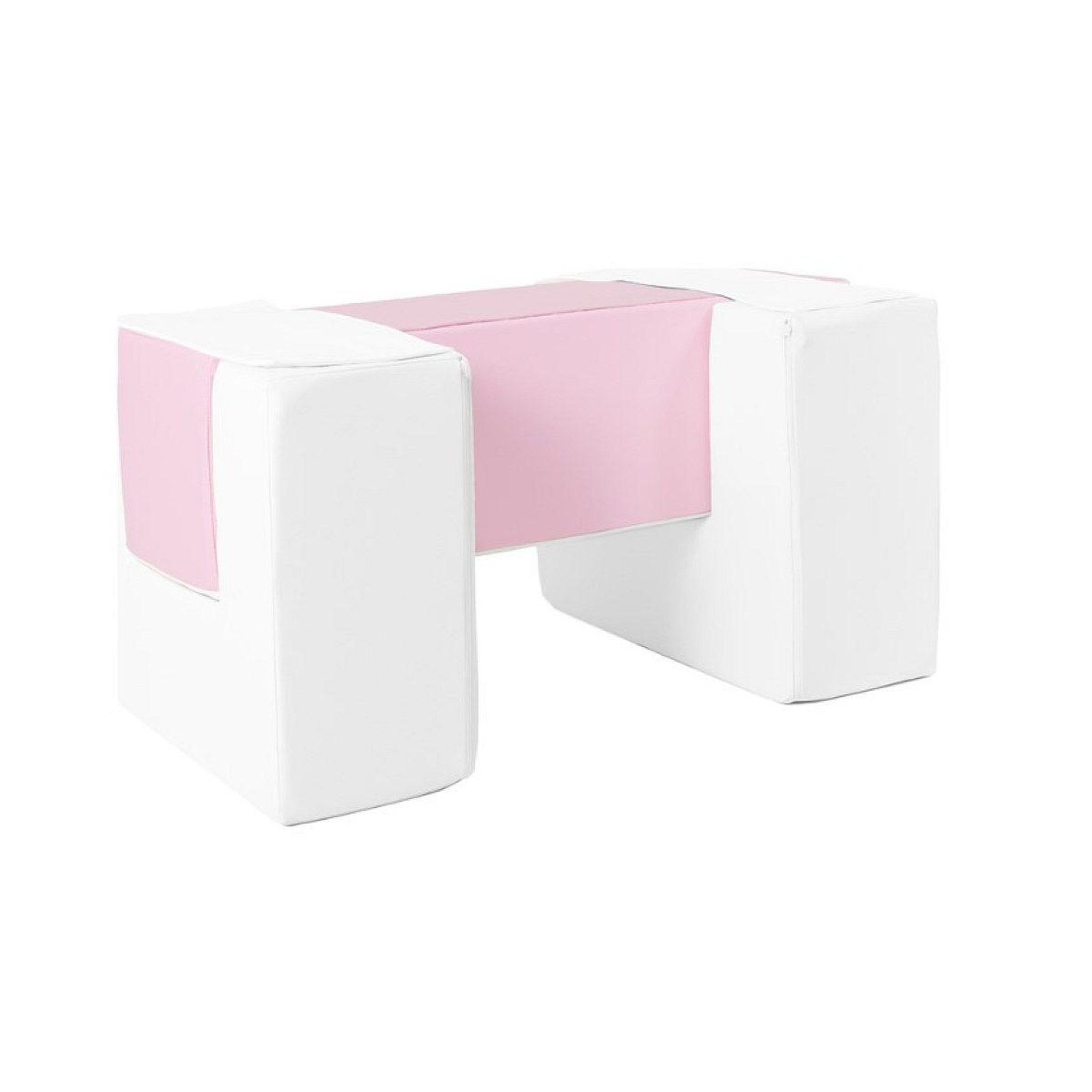 VELINDA 3 blocs en mousse blanc rose pastel