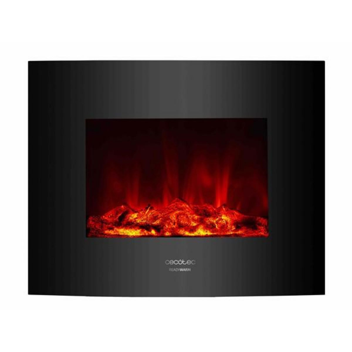 CECOTEC Cheminée murale électrique décorative Cecotec Warm 2600 Curved Flames 2000W