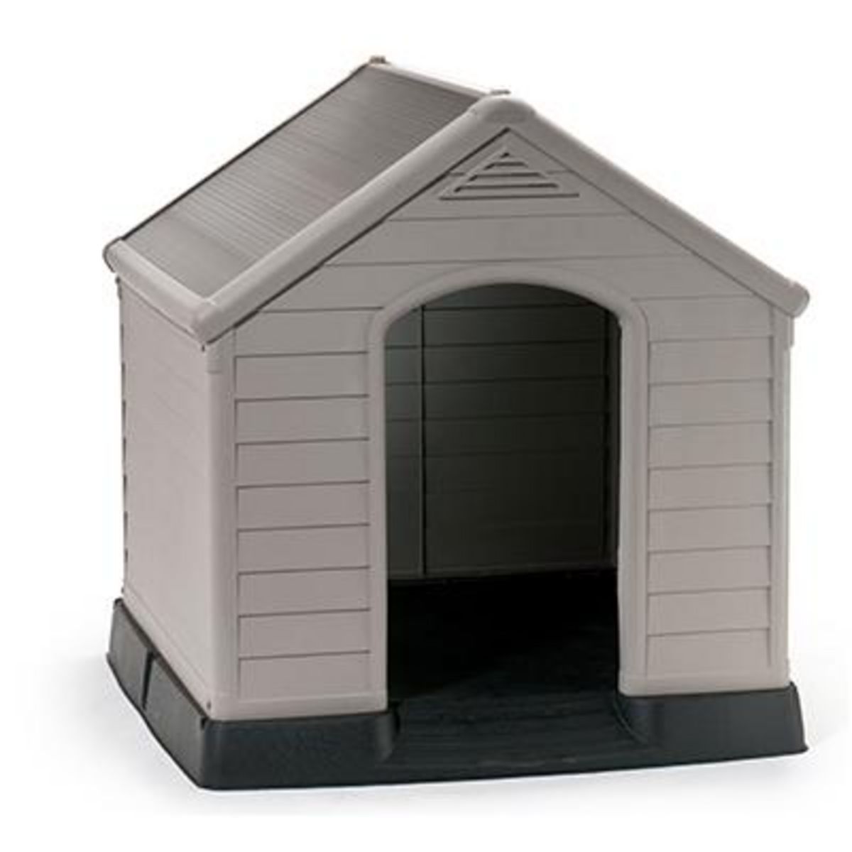 KETER Niche pour chien en résine beige 0,73m²