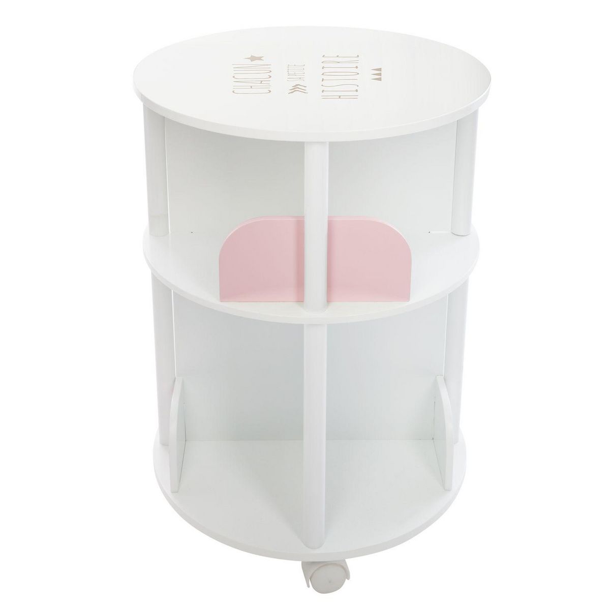 Atmosphera Kids Bibliothèque enfant ronde Douceur