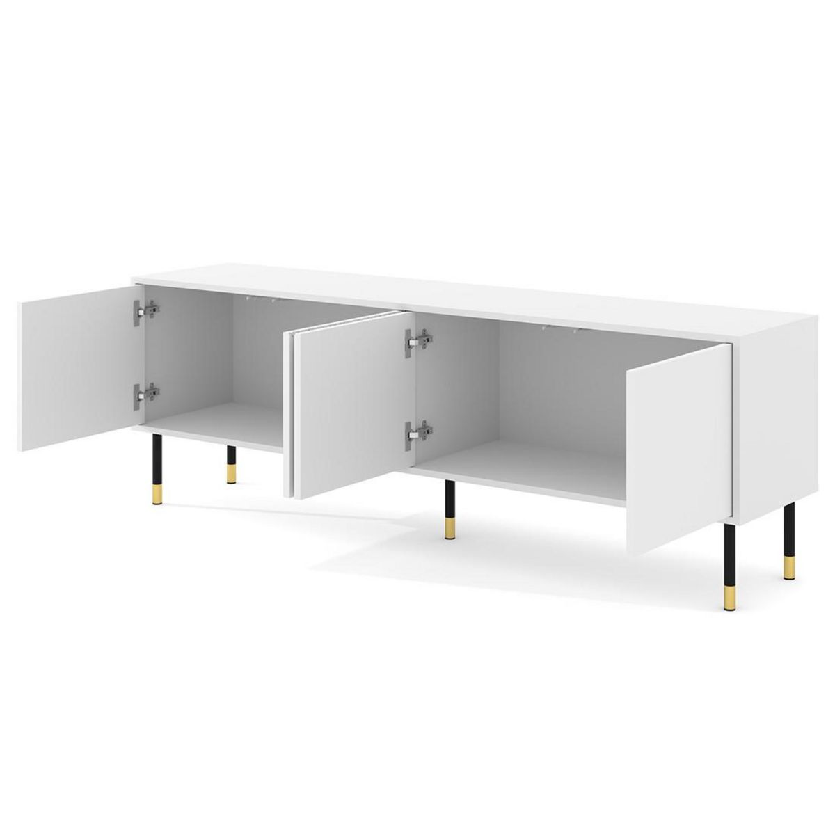 BEST MOBILIER Kirua - meuble tv - 4 portes - 180 cm