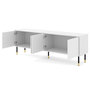 Voir la diapositive 2 : BEST MOBILIER Kirua - meuble tv - 4 portes - 180 cm