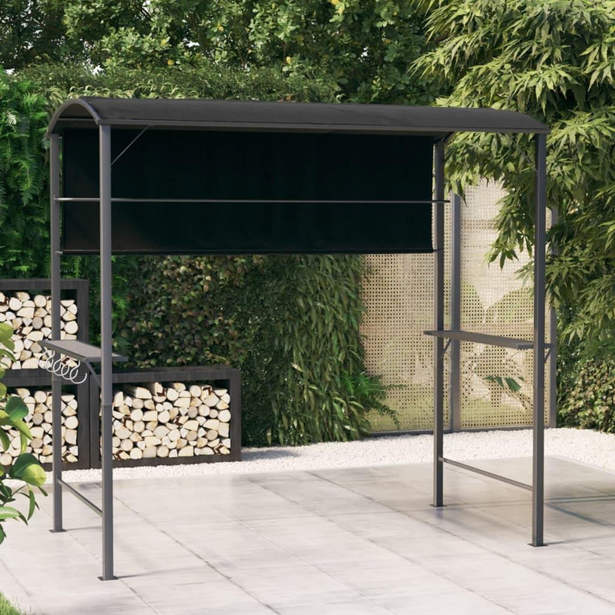 VIDAXL Belvedere avec toit 220x110x200 cm Anthracite