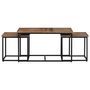 Voir la diapositive 2 : VIDAXL Tables basses gigognes 3 pcs bois massif de teck