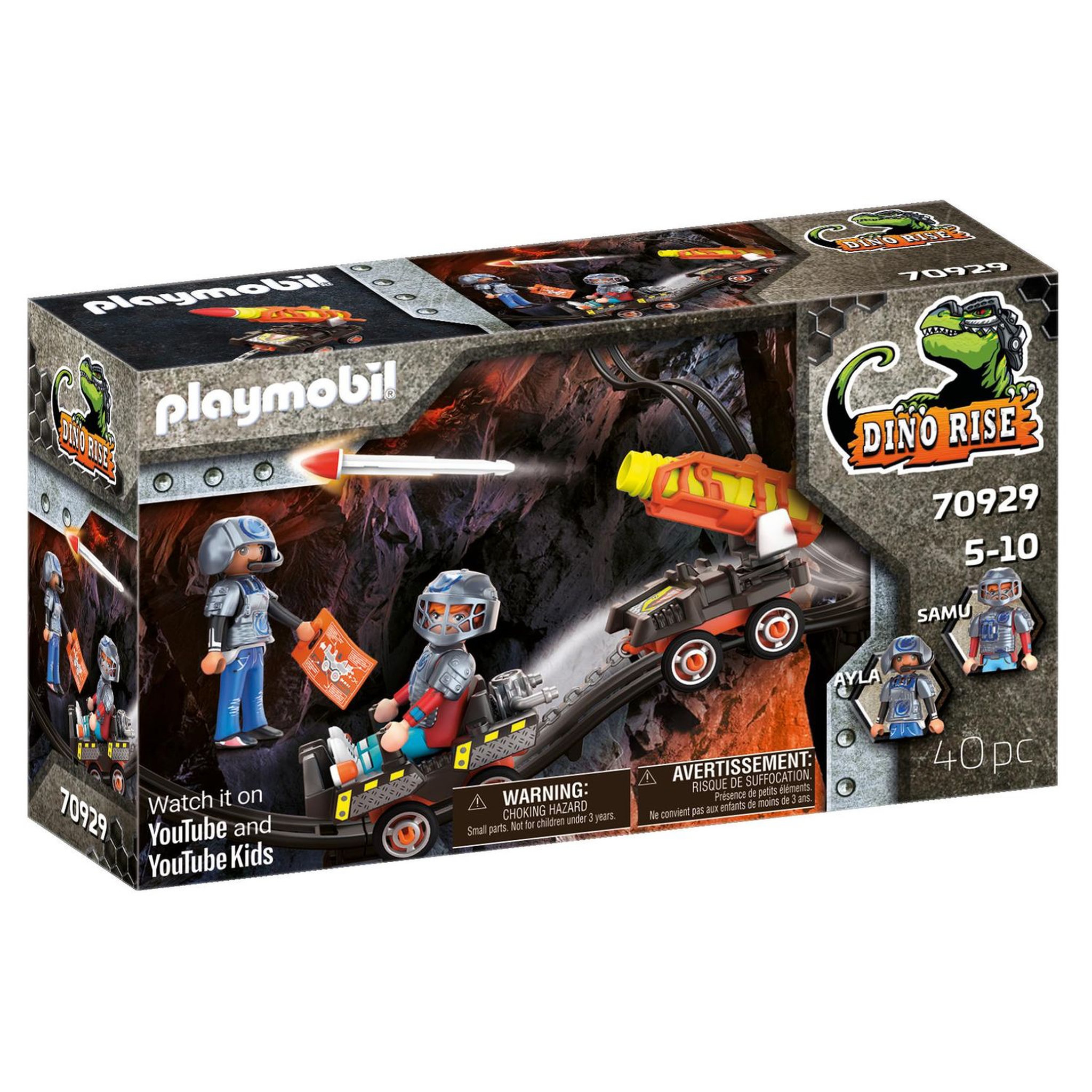 Voir la diapositive 2 : PLAYMOBIL 70929 Véhicule de tir pour Dino Mine