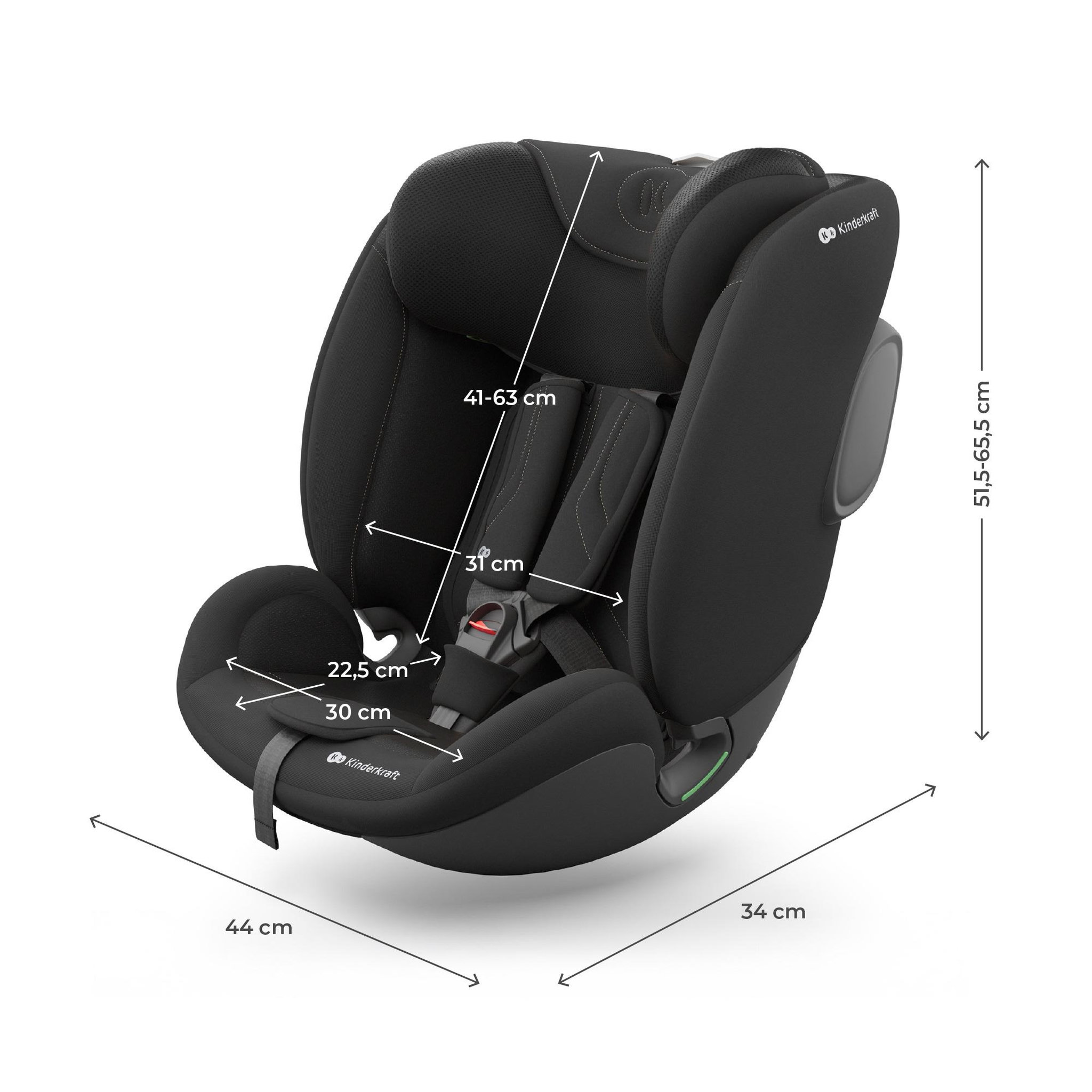 Voir la diapositive 6 : KINDERKRAFT Siège auto isofix enfant réglable