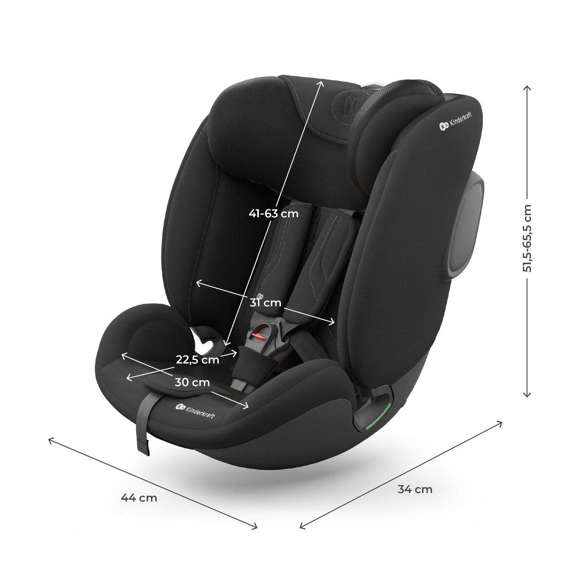 KINDERKRAFT Siège auto isofix enfant réglable