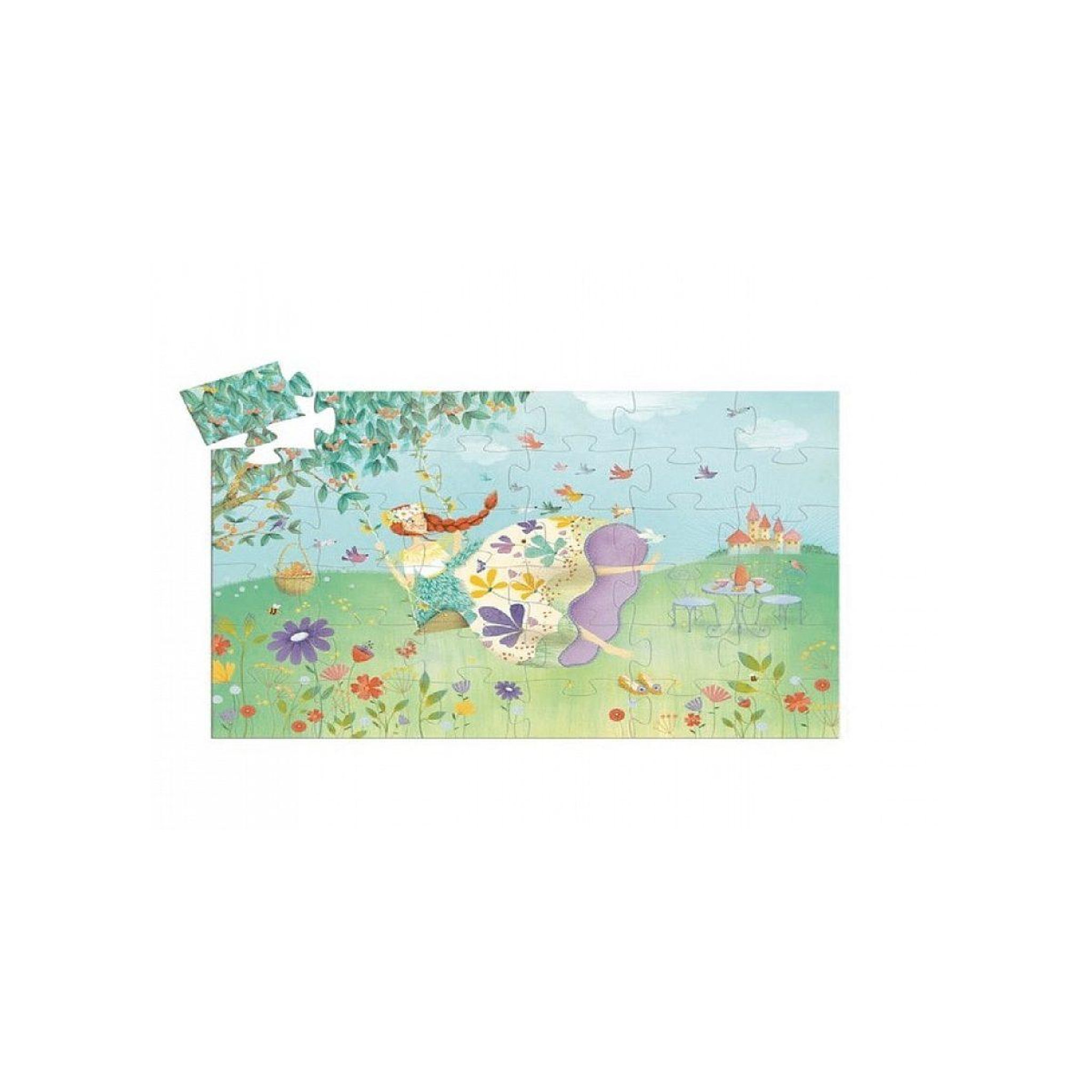 Djeco Puzzle silhouette la princesse du printemps 36 pcs