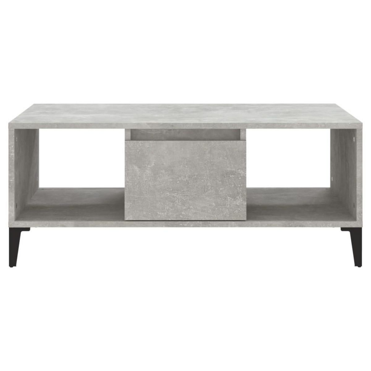 VIDAXL Table basse Gris beton 90x50x36,5 cm Bois d'ingenierie