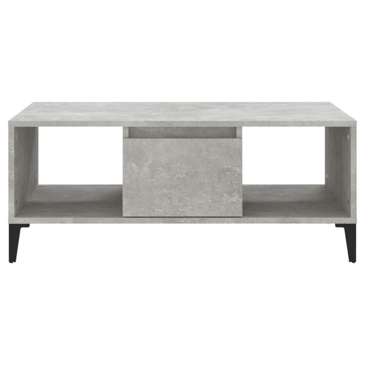 VIDAXL Table basse Gris beton 90x50x36,5 cm Bois d'ingenierie