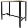Voir la diapositive 3 : Paris Prix Ensemble Table de Bar & 4 Tabourets  Loka  100cm Noir