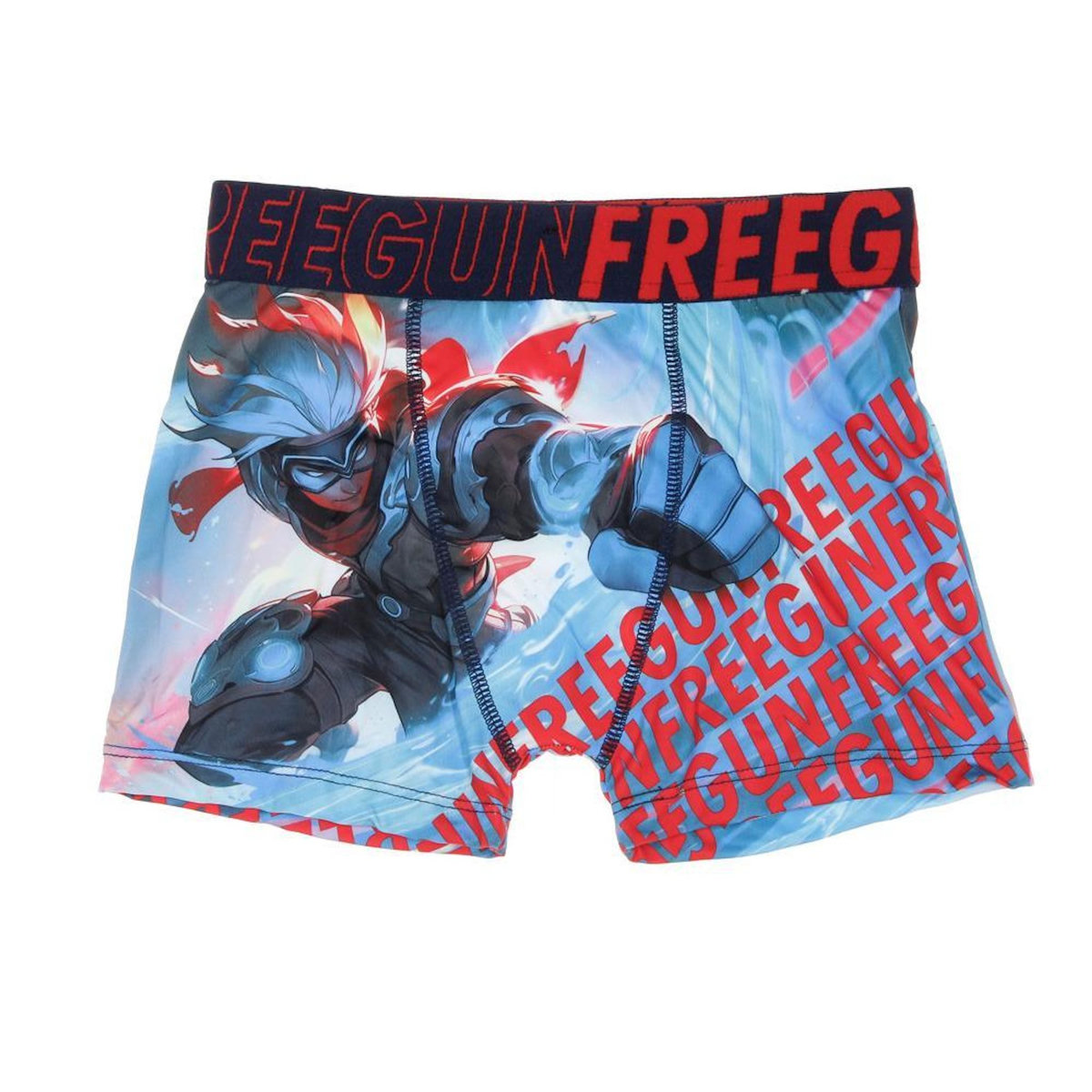 FREEGUN Boxer Bleu/Rouge à Imprimés Garçon Freegun POW