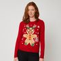 Voir la diapositive 1 : INEXTENSO Pull de noël femme 