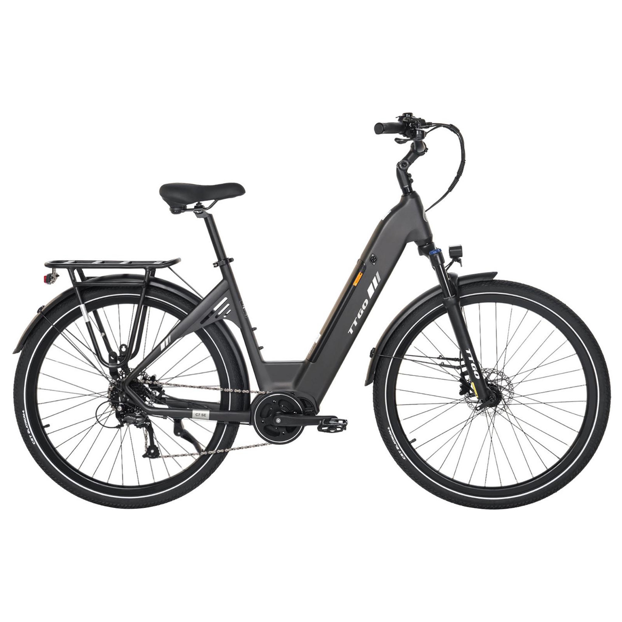 TTGO Vélo électrique TTGO C7 SE 28  à moteur central. Coloris disponibles : Violet