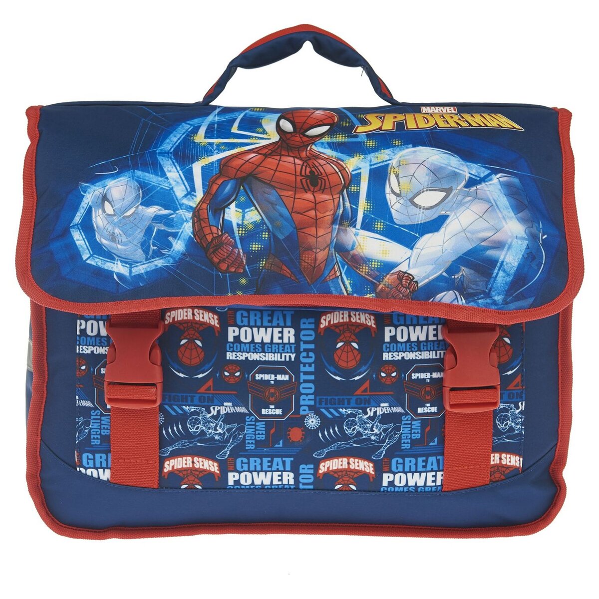 MARVEL Cartable 36 cm bleu SPIDERMAN pas cher Auchan.fr