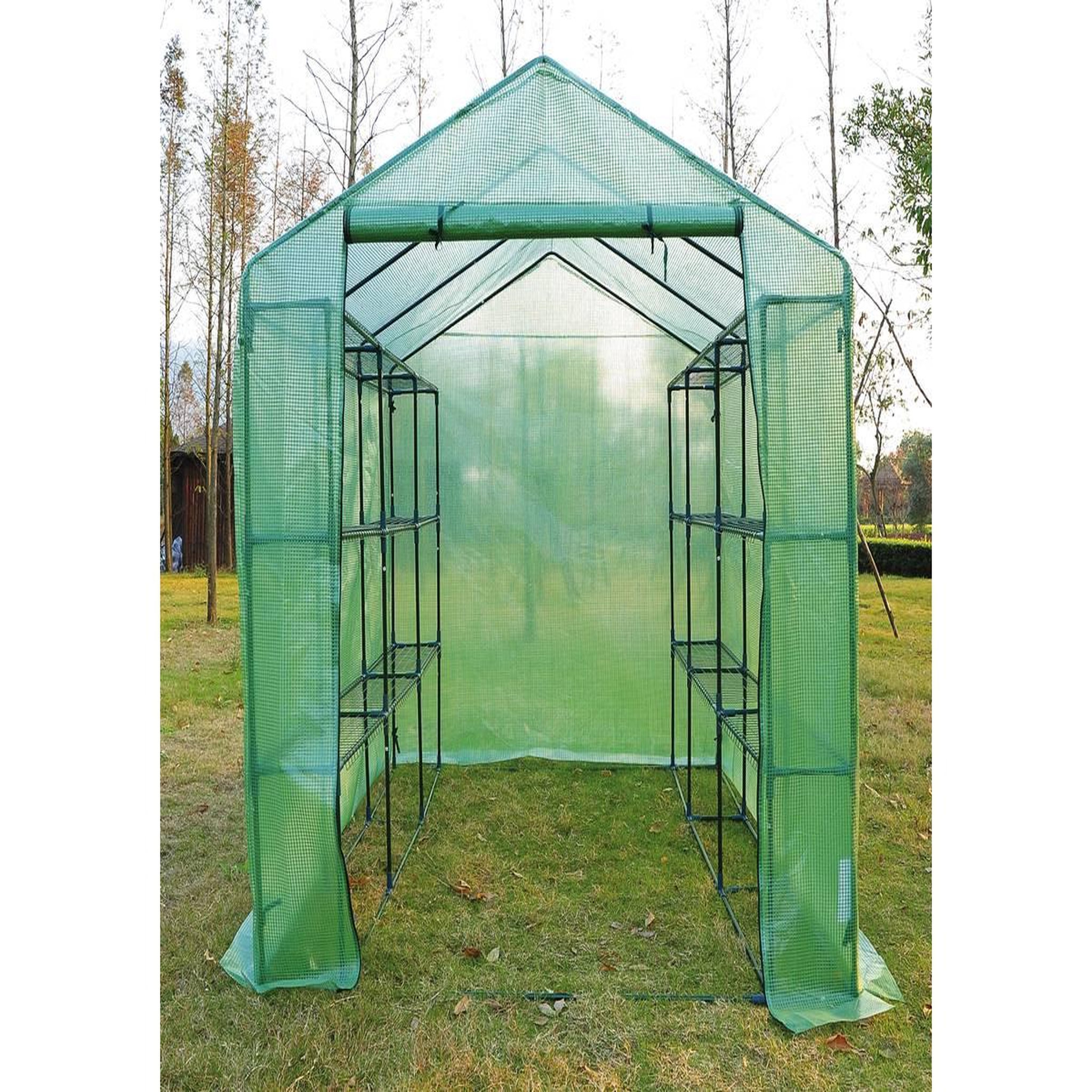 Voir la diapositive 2 : Habitat et Jardin Serre tomate petunia- 4.4m² - 2.5 x 1.7 x 2.1 m
