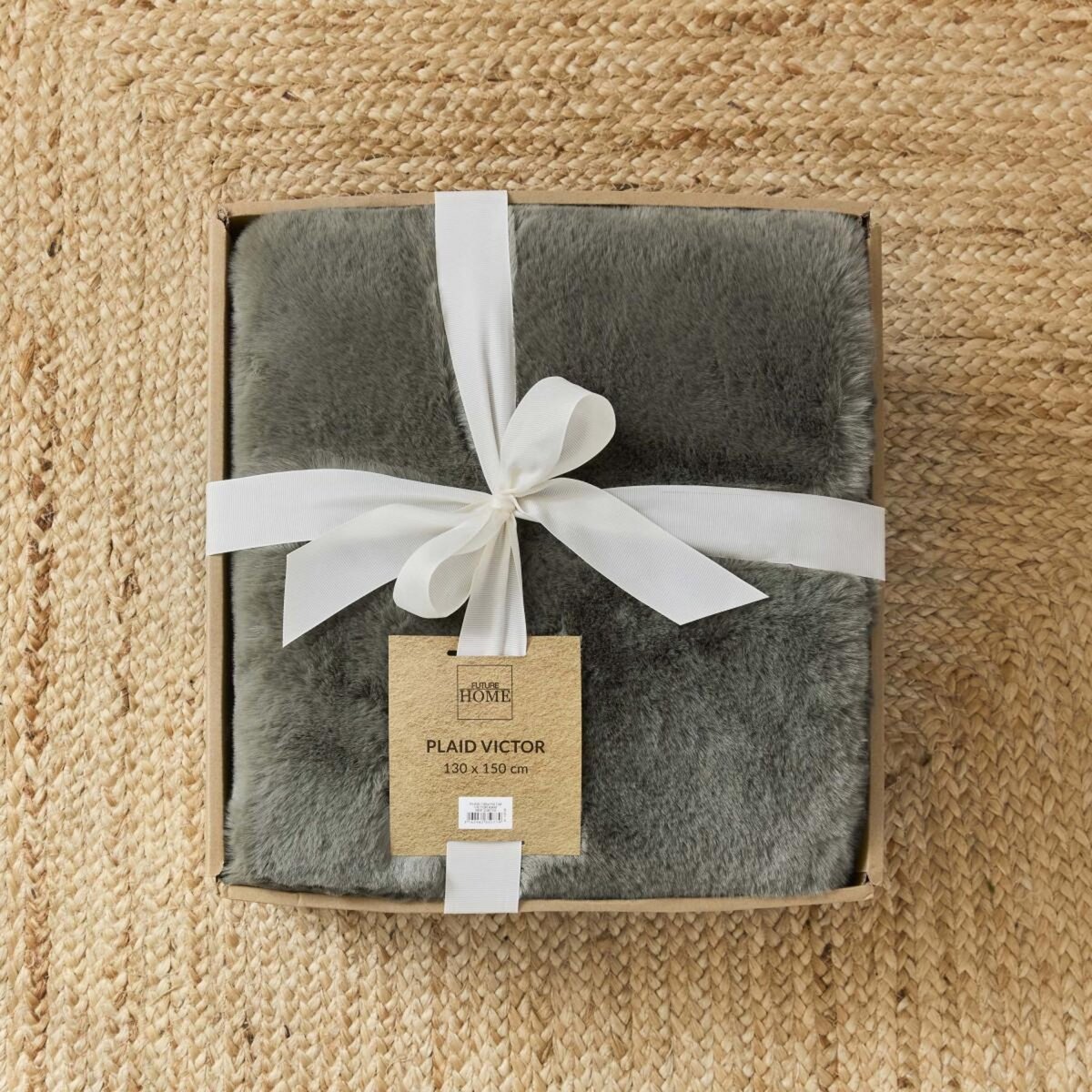 FUTURE HOME Plaid fausse fourrure 130x150 cm