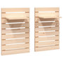 Voir la diapositive 2 : VIDAXL Etageres de chevet murales 2 pcs Bois de pin massif