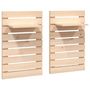Voir la diapositive 2 : VIDAXL Etageres de chevet murales 2 pcs Bois de pin massif