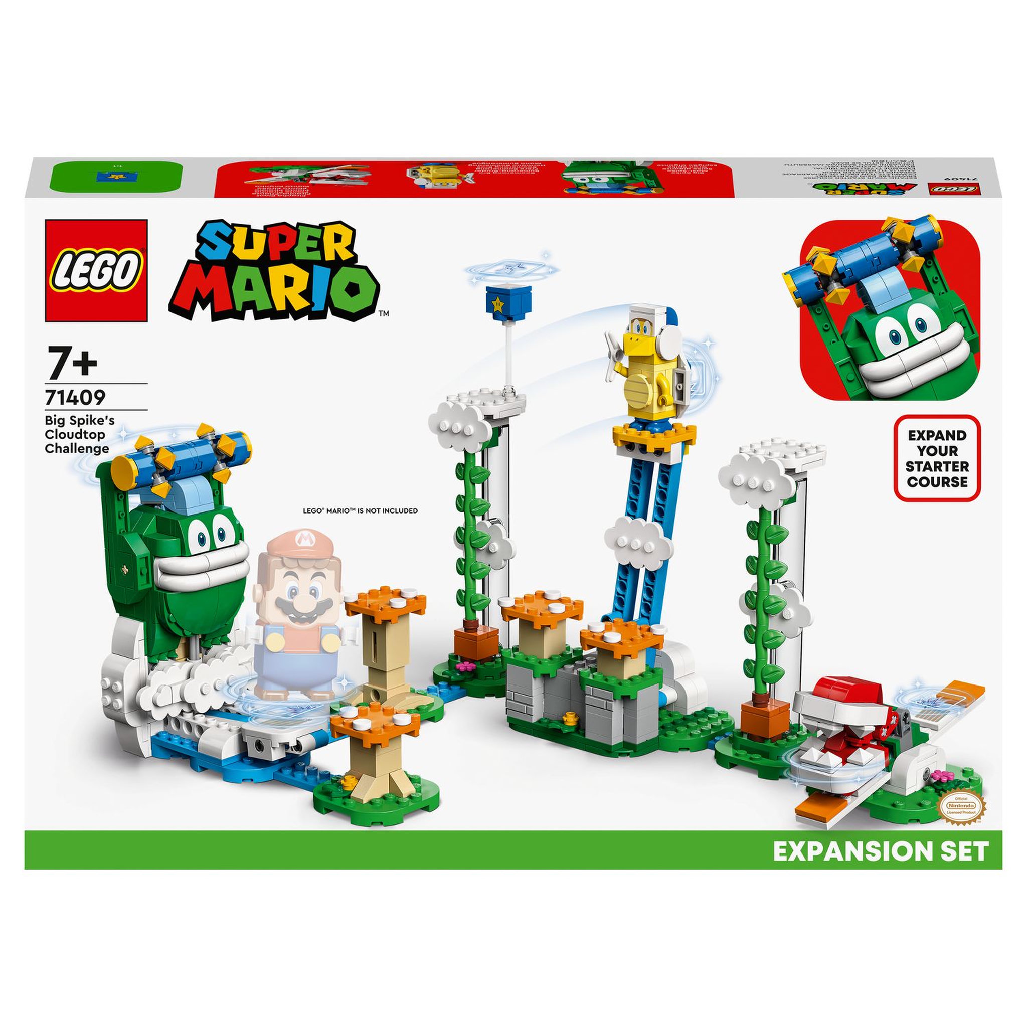 LEGO Super Mario 71409 Ensemble d&rsquo;Extension Le Défi du Maxi-Spike sur un Nuage, Jouet
