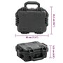 Voir la diapositive 6 : VIDAXL Valise de vol portable Noir 30x24,5x12,5 cm PP