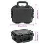 Voir la diapositive 6 : VIDAXL Valise de vol portable Noir 30x24,5x12,5 cm PP