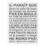 Paris Prix Pancarte Murale Déco  Salle de Bain  61cm Blanc