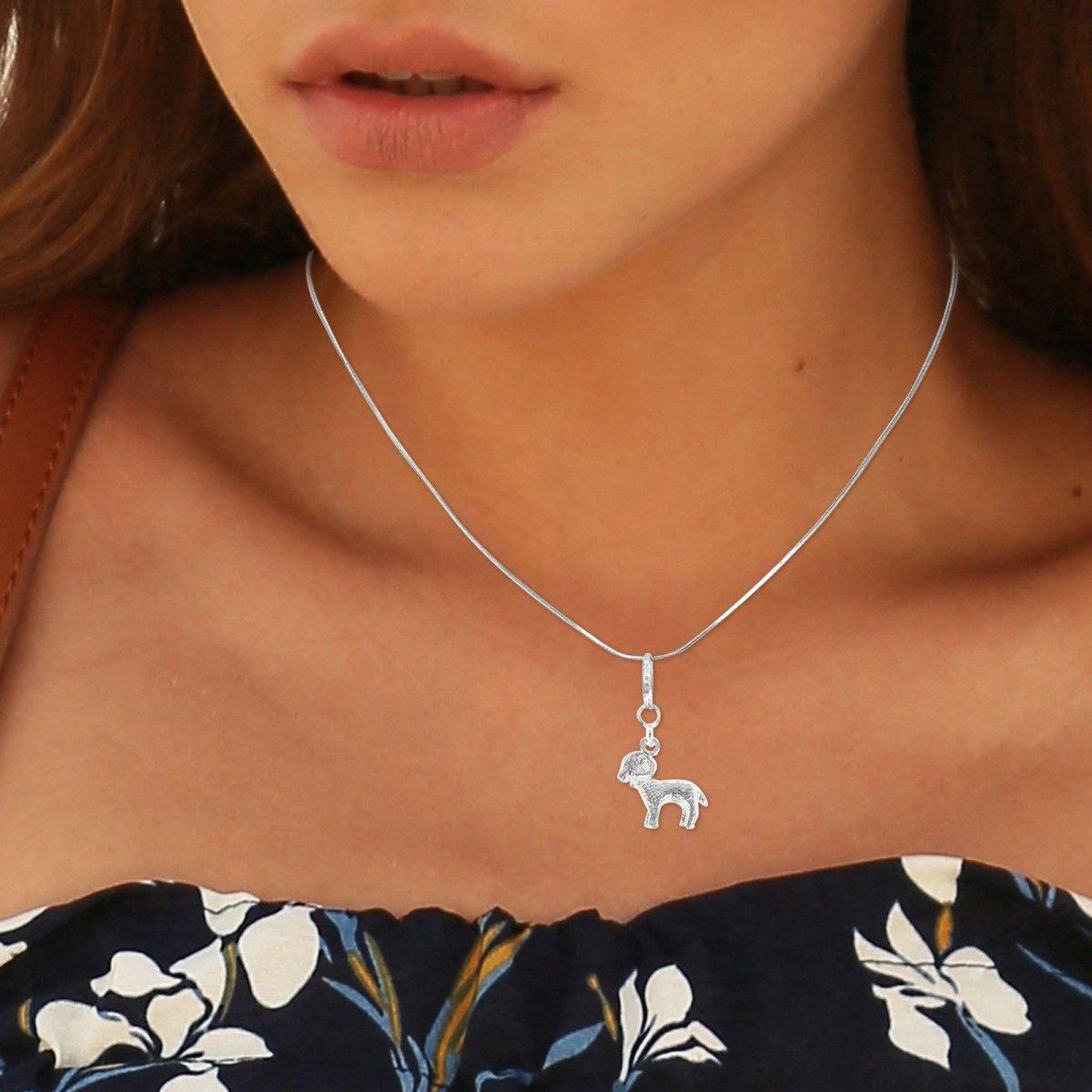Voir la diapositive 2 : SC CRYSTAL Collier belier signe du zodiaque SC Crystal
