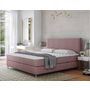 Voir la diapositive 1 : BEST MOBILIER Rafaela - lit boxspring - 160x200 - coffres et surmatelas inclus - en velours
