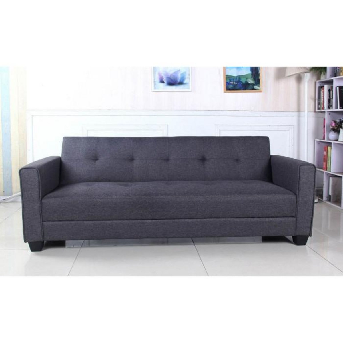 Paris Prix Canapé Convertible 3 Places  Tosello  200cm Gris