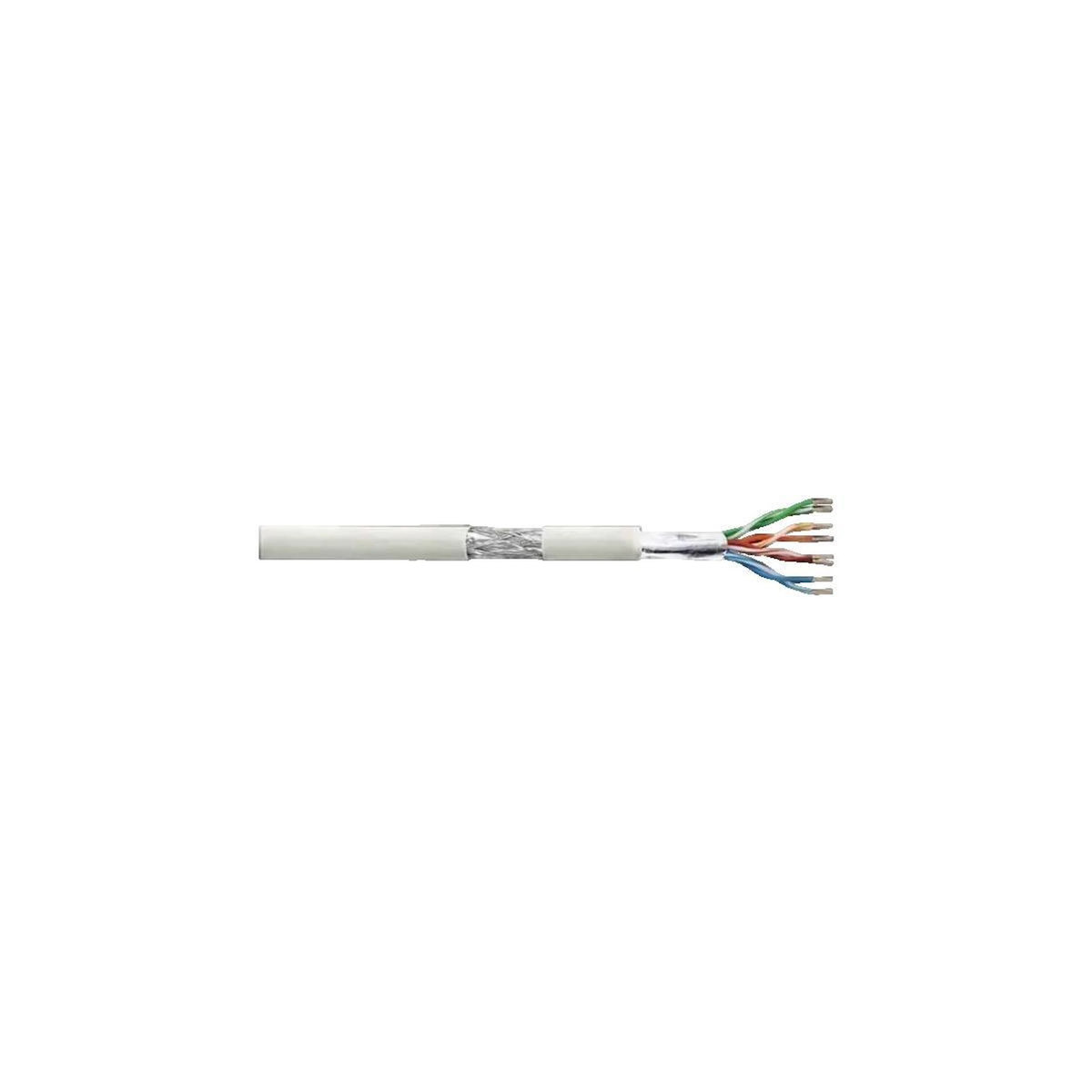 LOGILINK Câble réseau LogiLink EconLine CAT 6 SFTP PiMF 100 m robuste gris
