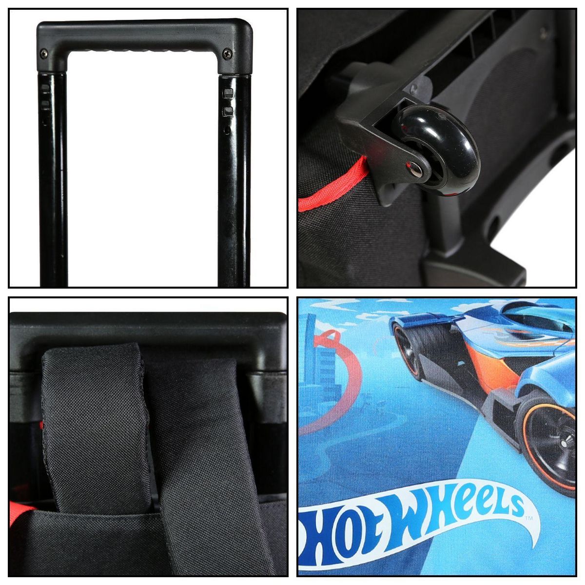 Bagtrotter BAGTROTTER Cartable à roulettes 38 cm Hot Wheels Bleu Voiture