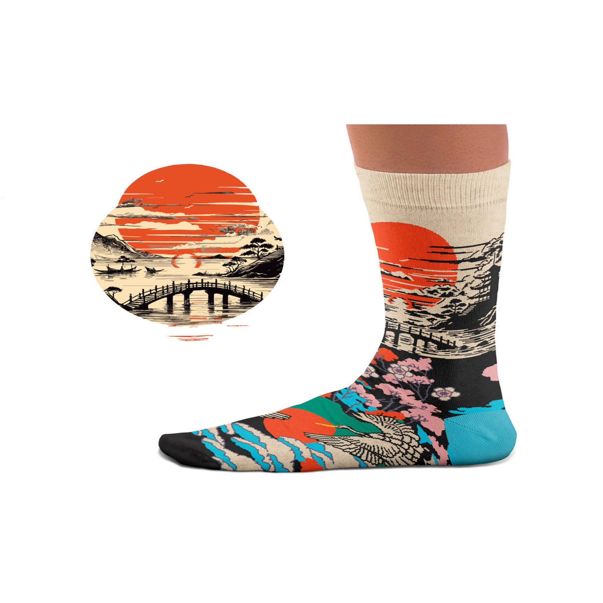 Voir la diapositive 4 : SOCK AFFAIRS Chaussettes japanese sunrise